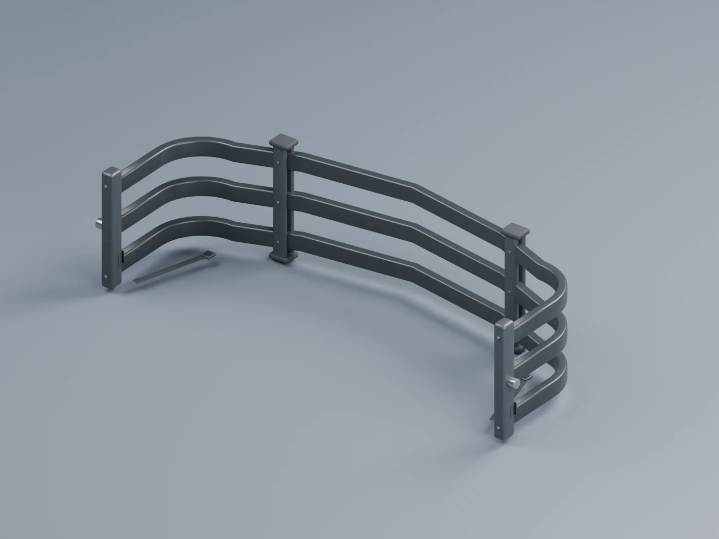 Three-dimensional pickup bed extender